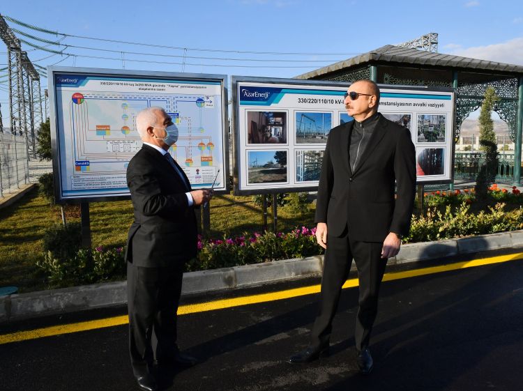 Prezident “Yaşma” qovşaq yarımstansiyasının açılışında -  FOTO