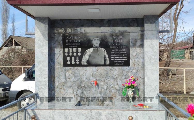 Şəkidə şəhid bulağının açılışı olub -  FOTO