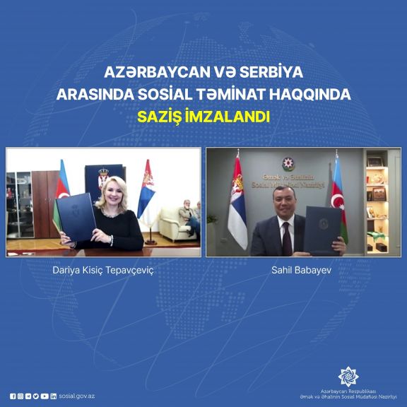 Azərbaycan və Serbiya Hökumətləri arasında Saziş imzalandı