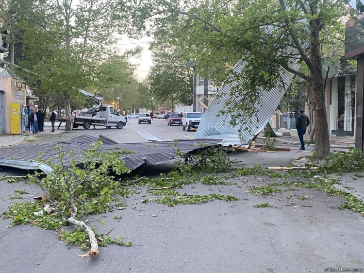 Bərdədə külək 3 nəfərin xəsarət almasına səbəb olub –  FOTO Bərdədə külək 3 nəfərin xəsarət almasına səbəb olub –  FOTO