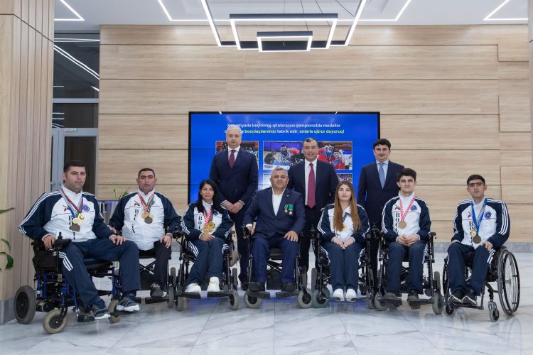 Xorvatiyada keçirilmiş çempionatdan qələbə ilə  qayıdan bocciaçılarla görüş oldu