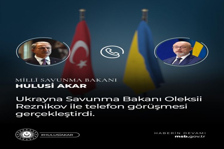 Türkiyə və Ukrayna müdafiə nazirləri telefonla danışıb