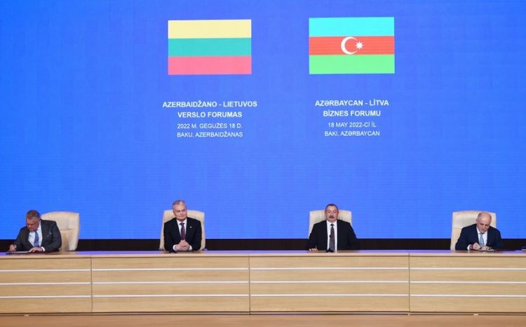 Azərbaycan-Litva sənədlərinin imzalanması mərasimi olub