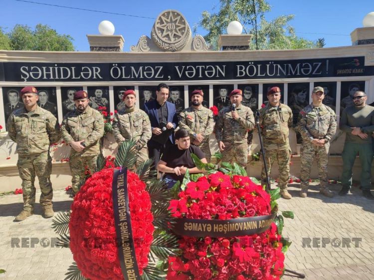 Sumqayıtda XTQ-nin şəhid gizirinin adı əbədiləşdirilib -  FOTO