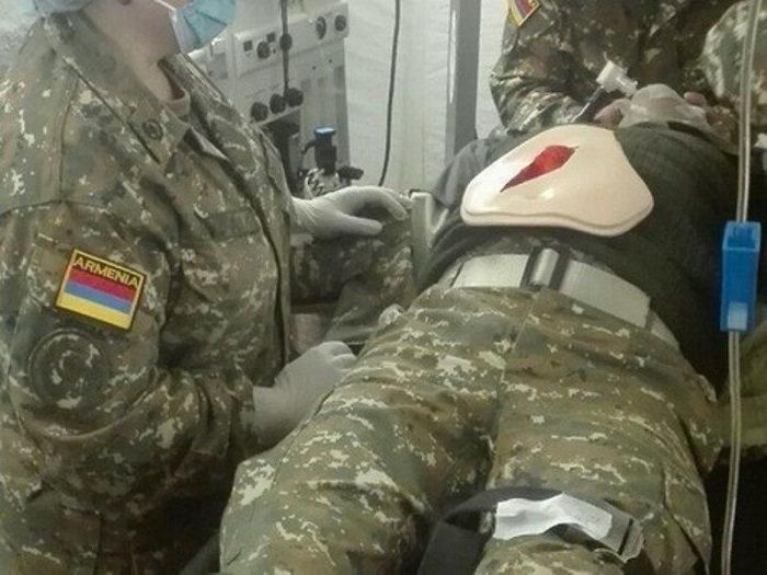 11 erməni hərbçisi yaralanıb -  FOTO