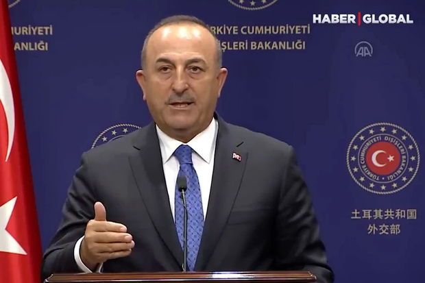 “Turkey” ifadəsini işlədən jurnalistə Çavuşoğlunun reaksiyası -  VİDEO