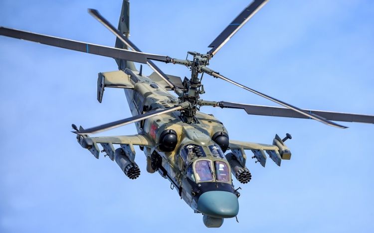 Ukrayna Silahlı Qüvvələri Rusiyanın "Ka-52" döyüş helikopterini vurub