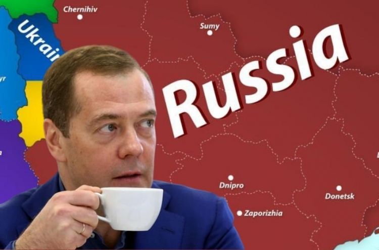 Ukrayna bölünür: Medvedyev xəritə paylaşdı