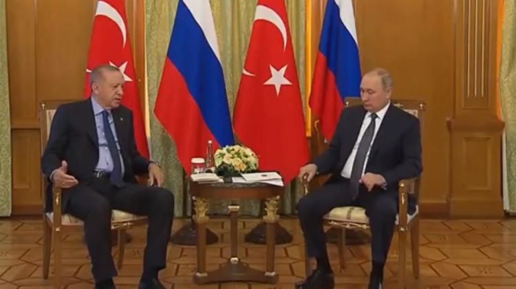 Ərdoğanla Putinin görüşü başlayıb - VİDEO Ərdoğanla Putinin görüşü başlayıb - VİDEO