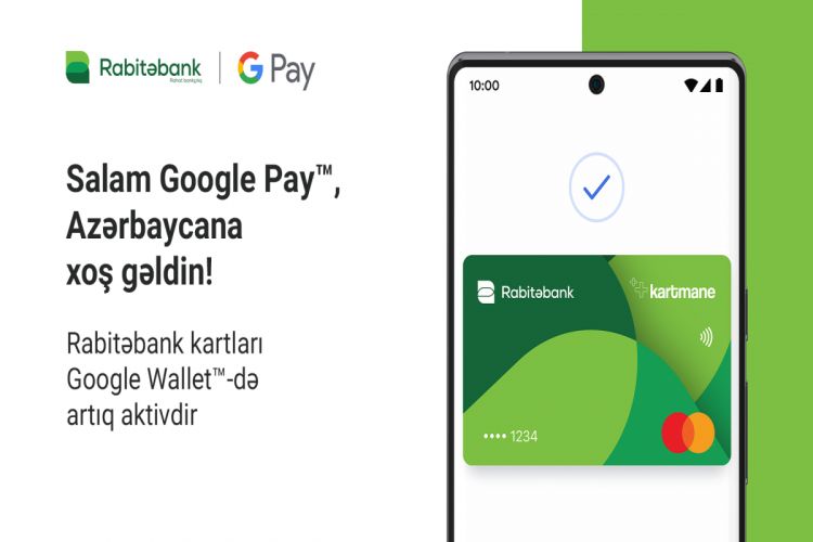 Android-lilər üçün şad xəbər: Google Pay indi "Rabitəbank" kartları üçün də aktivdir!