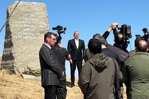 Azərbaycanın Vətən müharibəsində ilk şəhidlərini verdiyi yerdə abidə ucaldılıb