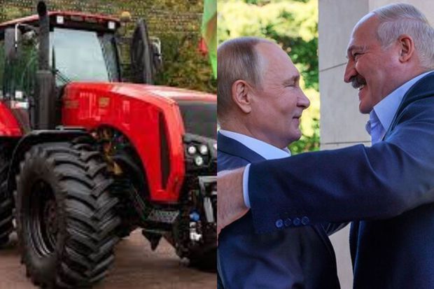 Lukaşenko Putinə ad günü üçün traktor hədiyyə etdi - FOTO