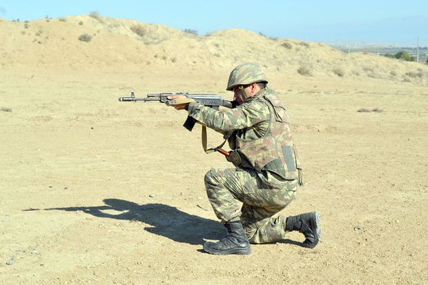 Tabor komandirləri arasında yarış keçirildi -  FOTO