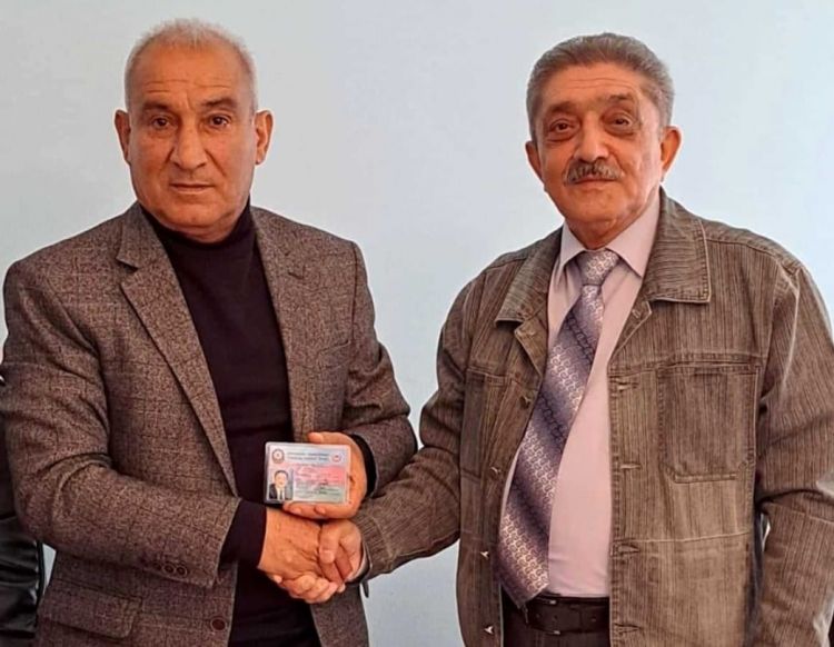 Veteran jurnalist “Qarabağ qaziləri” ictimai birliyinə üzv qəbul edildi - FOTO