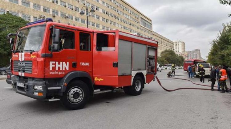 FHN “Kubinka”da baş verən yanğınla bağlı məlumat yaydı