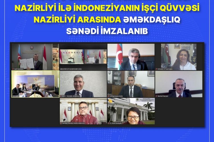 ƏƏSMN ilə İndoneziyanın İşçi Qüvvəsi Nazirliyi arasında əməkdaşlıq sənədi imzalanıb