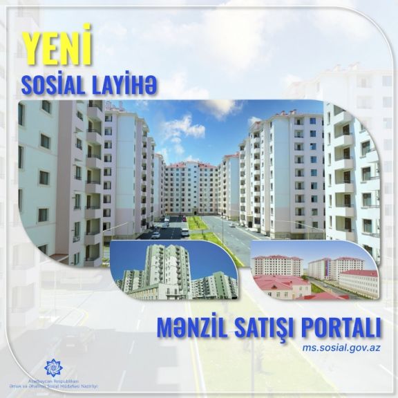 ƏƏSMN-in balansına verilən mənzillərin onlayn satışına başlanılır ƏƏSMN-in balansına verilən mənzillərin onlayn satışına başlanılır
