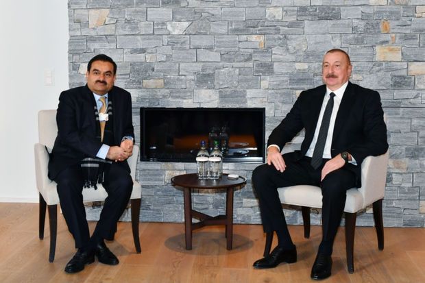 İlham Əliyev Davosda “Adani Group” şirkətinin təsisçisi və sədri ilə görüşüb -  FOTO - YENİLƏNİB İlham Əliyev Davosda “Adani Group” şirkətinin təsisçisi və sədri ilə görüşüb -  FOTO - YENİLƏNİB
