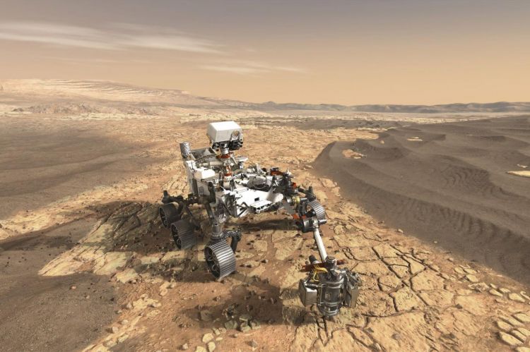 Marsa göndərilən robot lazım olan nümunələri topladı - FOTO