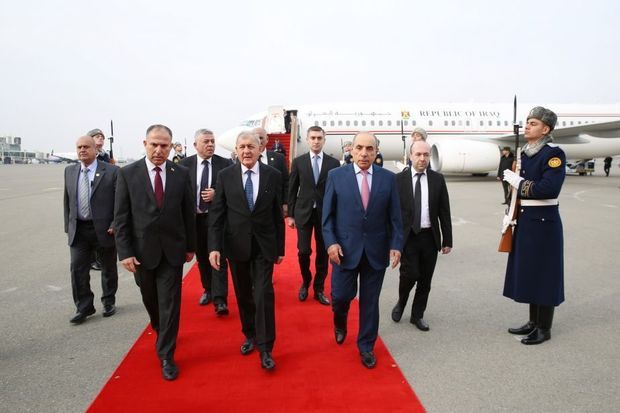 İraq prezidenti Azərbaycana səfərə gəlib İraq prezidenti Azərbaycana səfərə gəlib