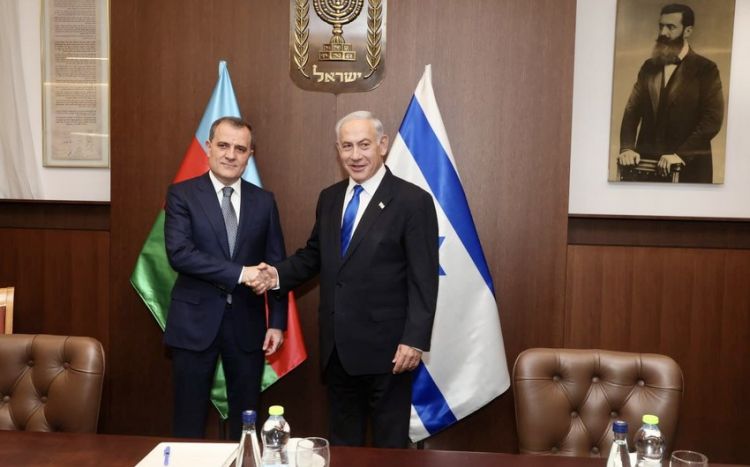 Ceyhun Bayramov Benyamin Netanyahu ilə görüşüb -  FOTO