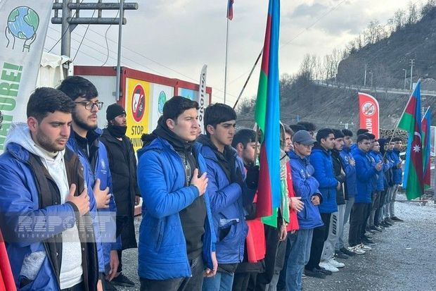 Xankəndi-Laçın yolu: Ekofəalların aksiyası 116 gündür davam edir 