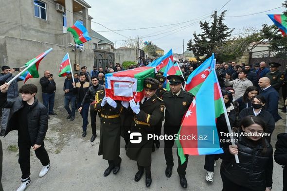 Şəhid Vidadi Zalovla vida mərasimi başa çatdı -  FOTO - VİDEO - YENİLƏNİB