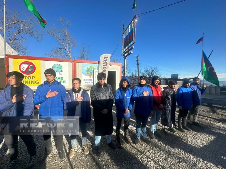 Xankəndi-Laçın yolu: Ekofəalların aksiyası 123 gündür yüksək fəallıqla davam edir