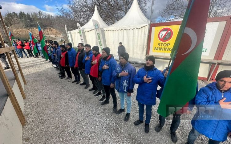 Xankəndi-Laçın yolu: Ekofəalların aksiyası 124 gündür davam edir