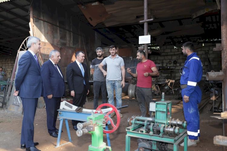 Zaqatalada özünüməşğulluq proqramı çərçivəsində qurulmuş təsərrüfatlara baxış olub - FOTO