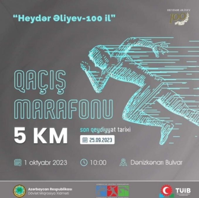 Heydər Əliyev-100 il” qaçış marafonu keçiriləcək