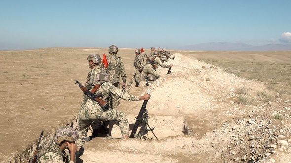 Daxili Qoşunların Naxçıvanda yerləşən hərbi birləşməsində döyüş atışlı taktiki-xüsusi təlim keçirilib - FOTO