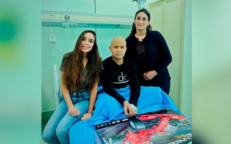 Leyla Əliyeva Uşaq Onkologiya Klinikasında olub - FOTO