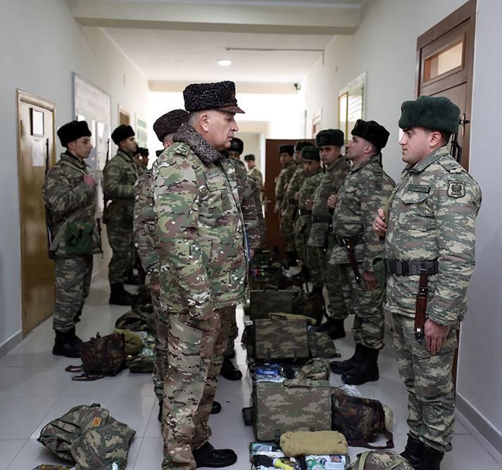 General Kərim Vəliyev hərbçilərin döyüş hazırlığını yoxlayıb - FOTO/VİDEO