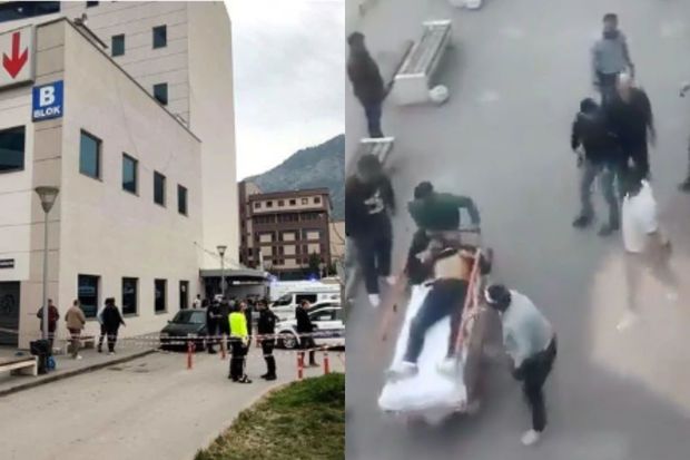 Türkiyədə xəstəxana binasına silahlı hücum: Ağır yaralılar var - VİDEO