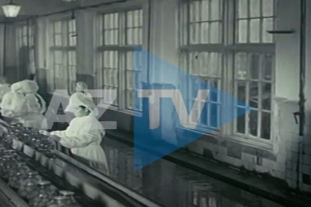 1950-ci illərdə Xaçmaz konserv zavodunun fəaliyyəti AzTV-nin “Qızıl Fondu”da -  VİDEO