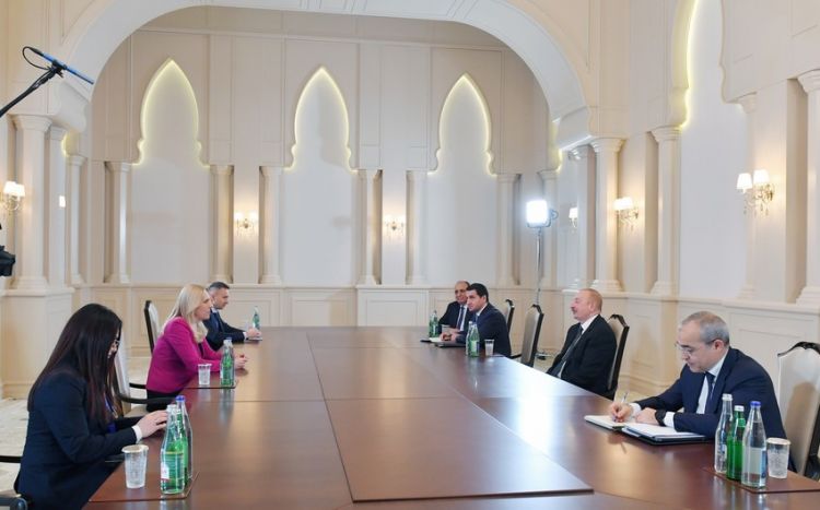 İlham Əliyev Jelka Tsviyanoviçi qəbul edib - FOTO - Yenilənib İlham Əliyev Jelka Tsviyanoviçi qəbul edib - FOTO - Yenilənib