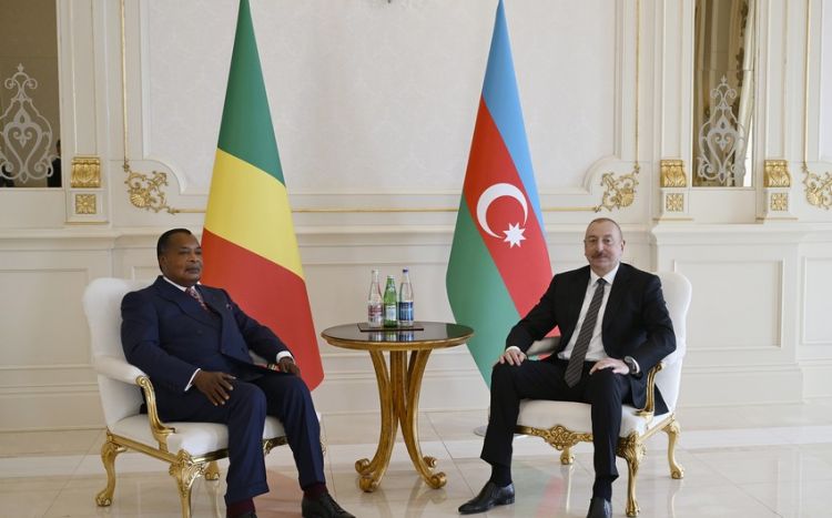 Azərbaycan və Konqo prezidentlərinin təkbətək görüşü başlayıb - Yenilənib - FOTO Azərbaycan və Konqo prezidentlərinin təkbətək görüşü başlayıb - Yenilənib - FOTO