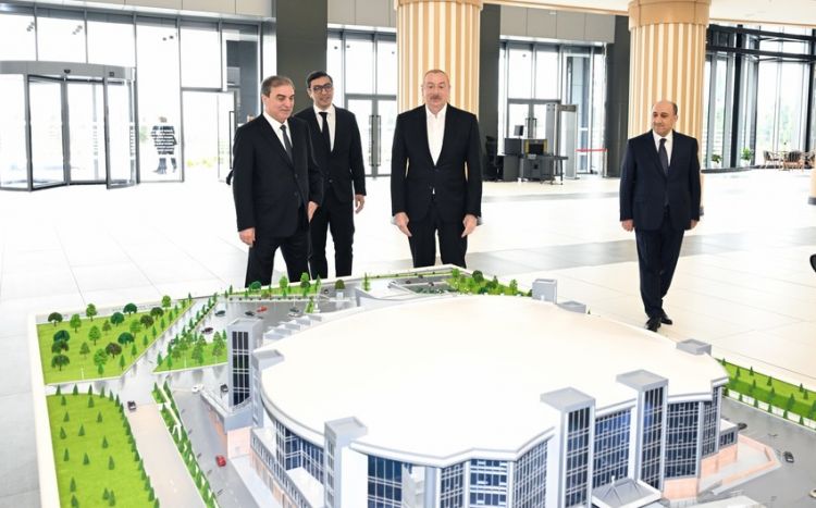 Prezident Gəncə İdman Sarayının açılışında iştirak edib - Yenilənib - FOTO