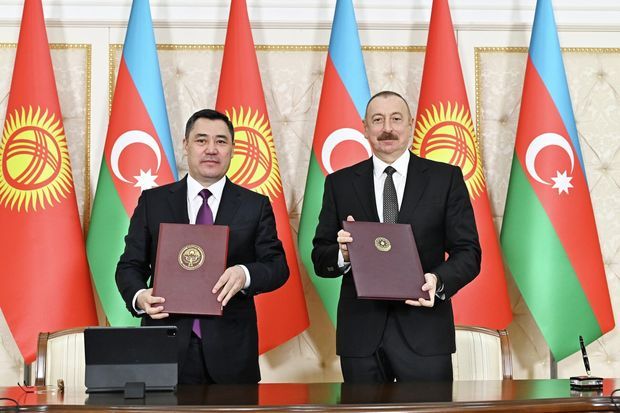 Azərbaycan-Qırğızıstan sənədlərinin imzalanması mərasimi keçirilir 