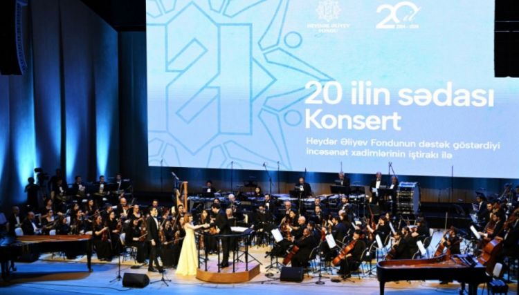 Heydər Əliyev Fondunun 20 illiyinə həsr olunmuş konsert proqramı təqdim edilib