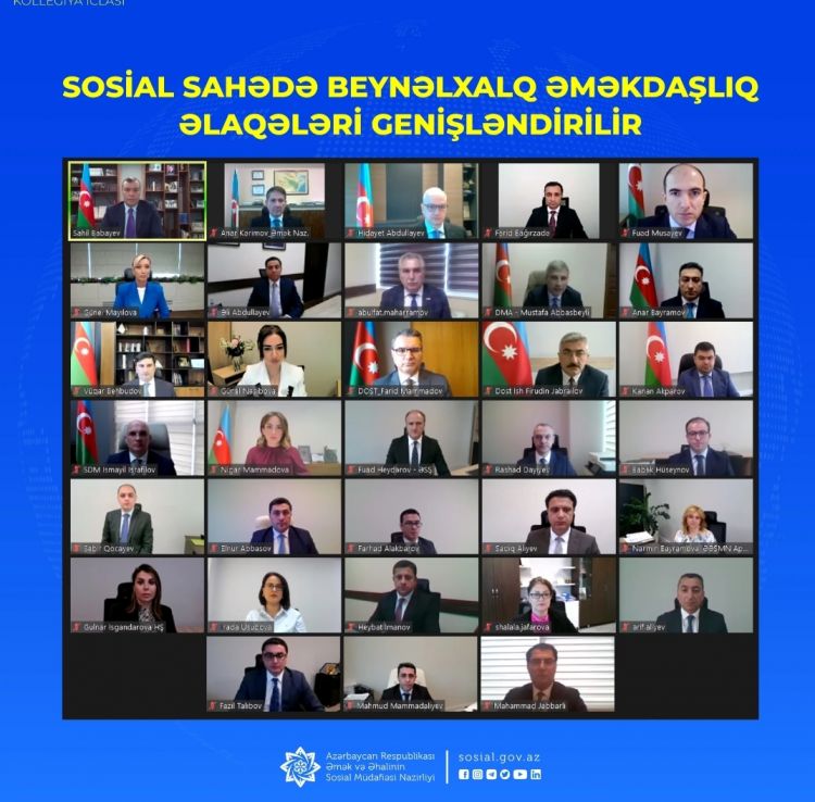 Sosial sahədə beynəlxalq əməkdaşlıq əlaqələri genişləndirilir Sosial sahədə beynəlxalq əməkdaşlıq əlaqələri genişləndirilir