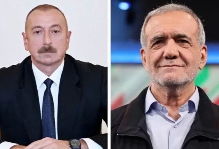 Prezident İlham Əliyev Məsud Pezeşkiana zəng edib