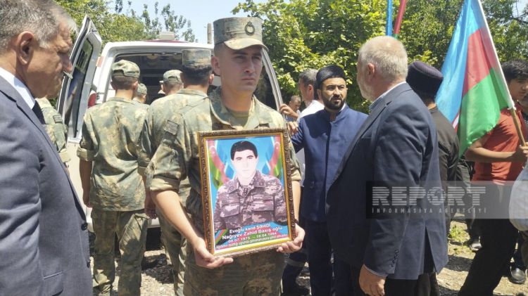 Ağdamda Birinci Qarabağ müharibəsinin şəhidi Zahid Nağıyev dəfn edilib - FOTO - Yenilənib