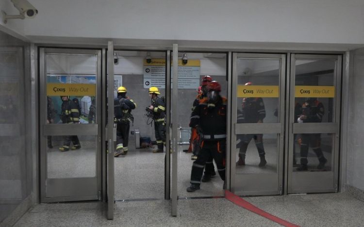 FHN metroda yanğınla bağlı təlim keçirib