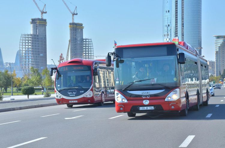 Bakıda üç marşrut avtobusunun hərəkət cədvəli dəyişdirildi