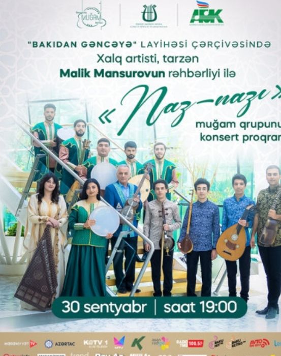 Gəncə Dövlət Filarmoniyasında "Naz-Nazı" muğam qrupunun konserti baş tutacaq