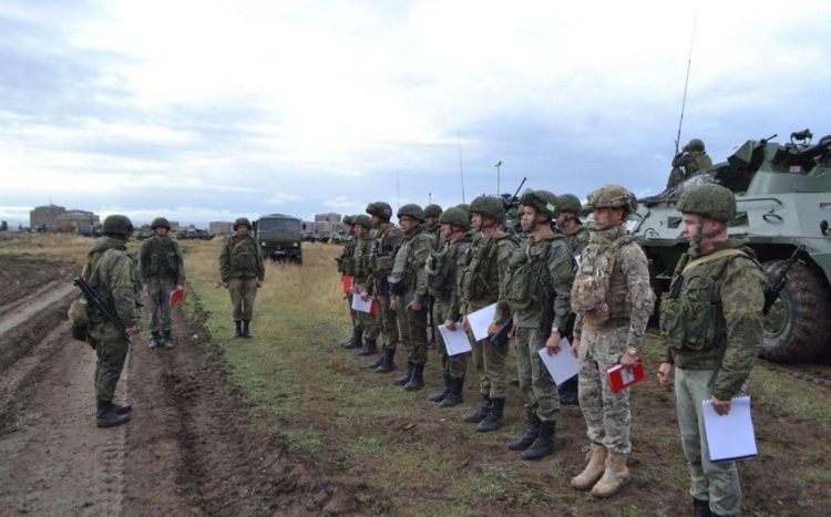 Ermənistanda Rusiya hərbçiləri təlim keçir