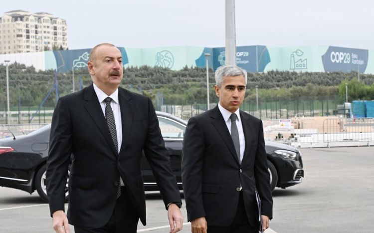 İlham Əliyev Olimpiya Stadionunun ərazisində COP29-a hazırlıq işləri ilə tanış olub - FOTO - Yenilənib İlham Əliyev Olimpiya Stadionunun ərazisində COP29-a hazırlıq işləri ilə tanış olub - FOTO - Yenilənib