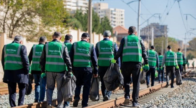 Azərbaycan Dəmir Yolları COP29-a hazırlıq çərçivəsində təmizlik aksiyası keçirdi